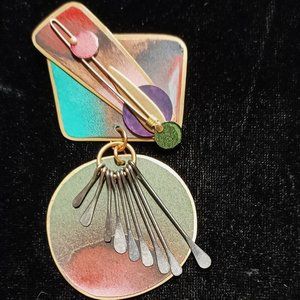 Mid-Century Modern Art Jewelry Brooch -- Price Reduced